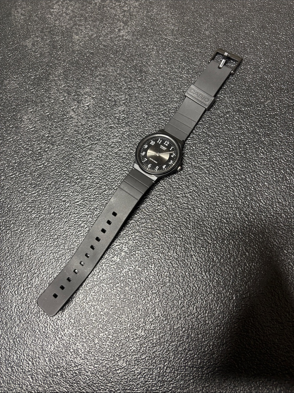Casio Classic Black Resin Band Classic Watch WORKING